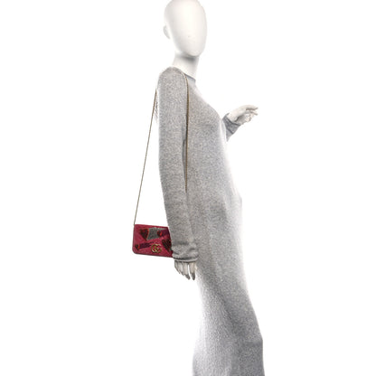 Gucci Velvet Matelasse Crystal Sequin Heart Embroidered GG Marmont Mini Bag Light Raspberry Rose 2 of 11