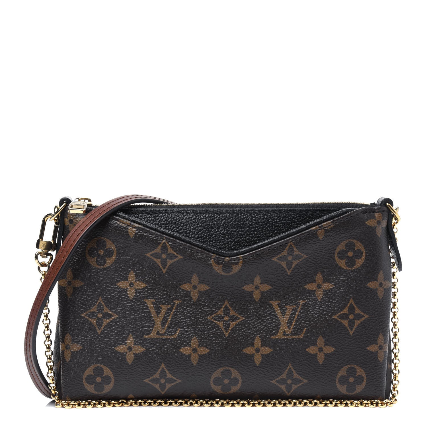 Louis Vuitton Monogram Pallas Clutch Black 1 of 18