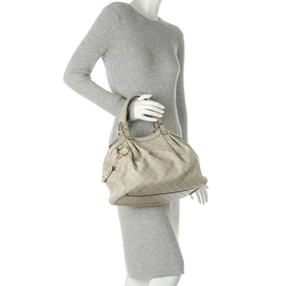 Gucci Guccissima Medium Sukey Tote Mystic White 2 of 11