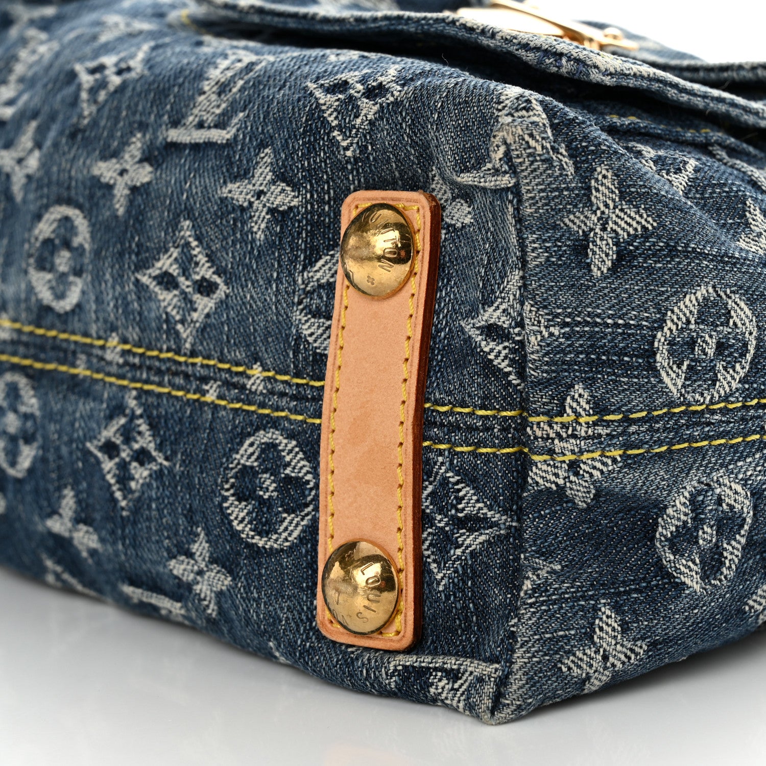 Louis Vuitton Monogram Denim Baggy PM Blue 9 of 10