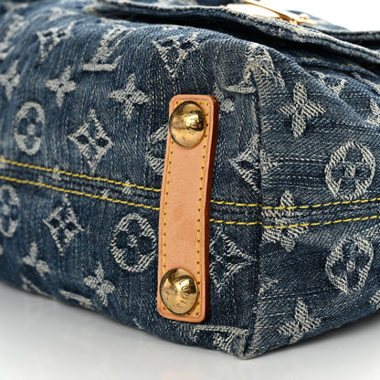 Louis Vuitton Monogram Denim Baggy PM Blue 9 of 10