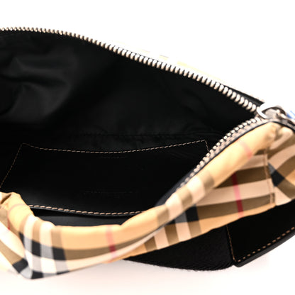 Burberry Nylon Vintage Check Medium Sonny Bum Bag Archive Beige Black 5 of 10