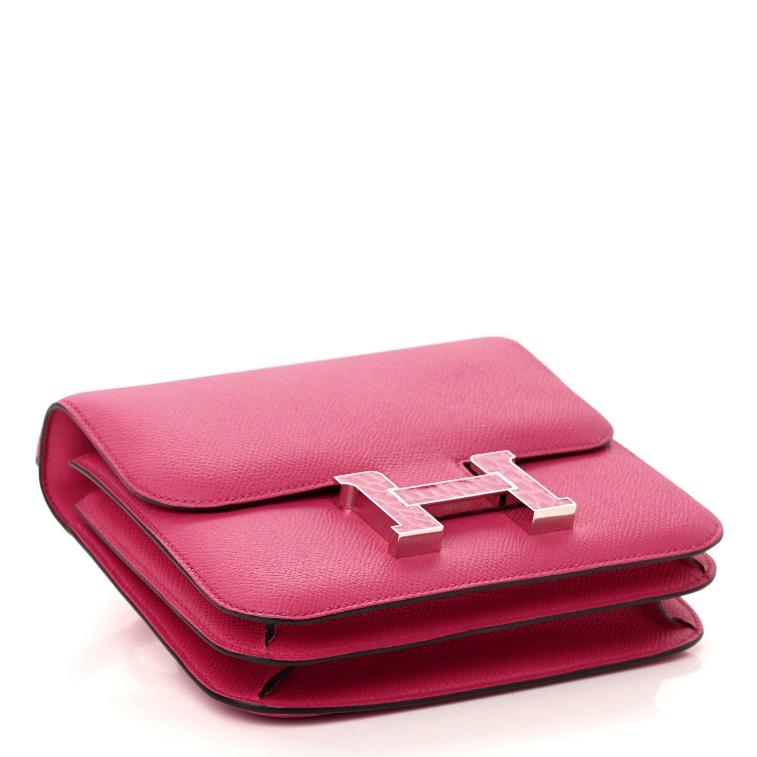 Hermes Epsom Shiny Alligator Constance 18 Rose Mexico 4 of 11