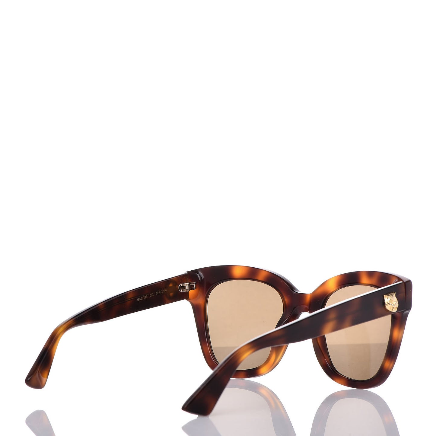 Acetate Square Frame Sunglasses GG0029S Tortoise