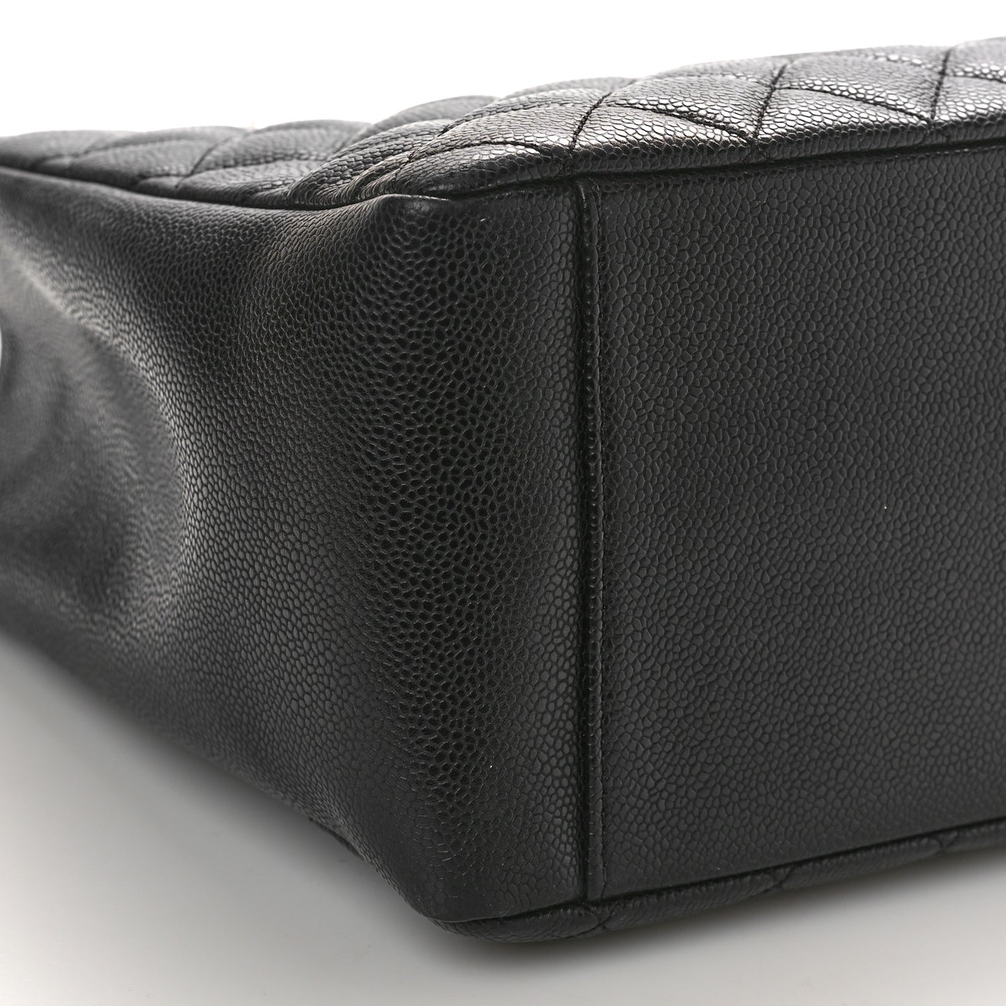 Caviar Quilted Grand Shopping Tote GST Black