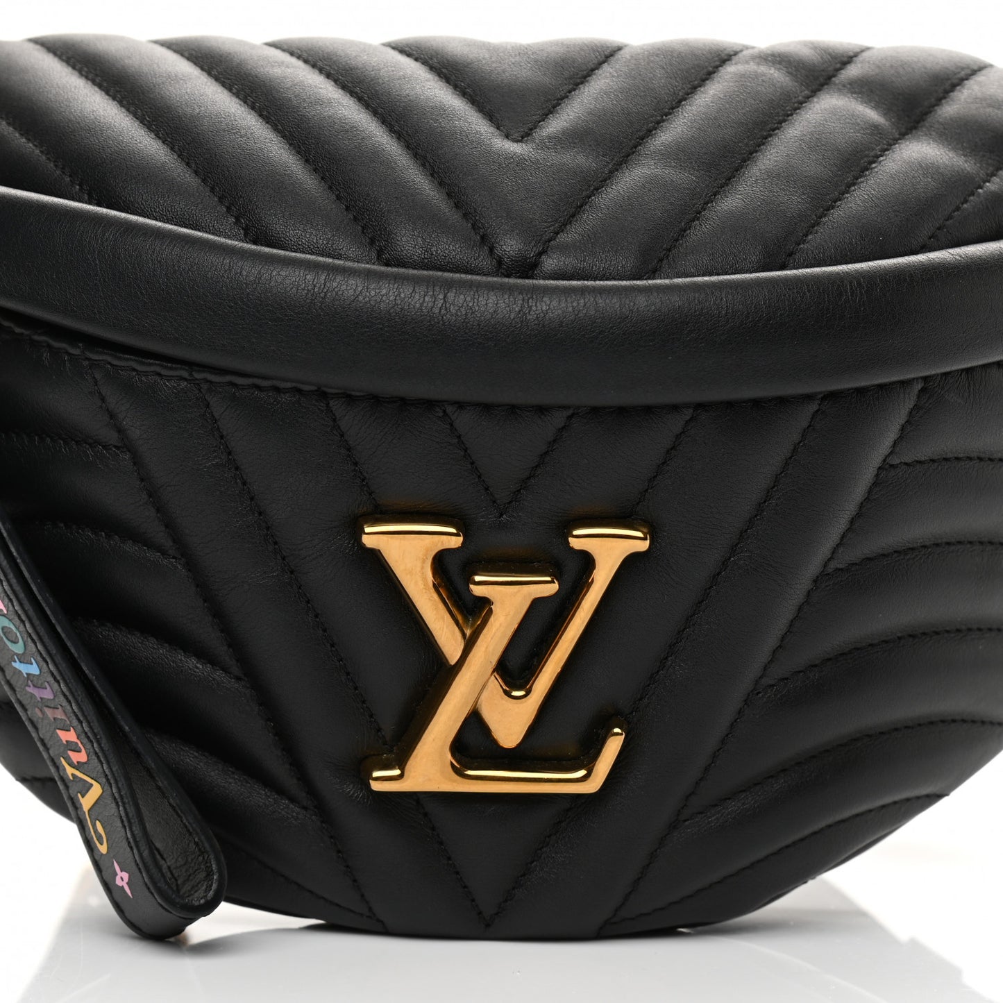 Calfskin Quilted New Wave Bumbag Black