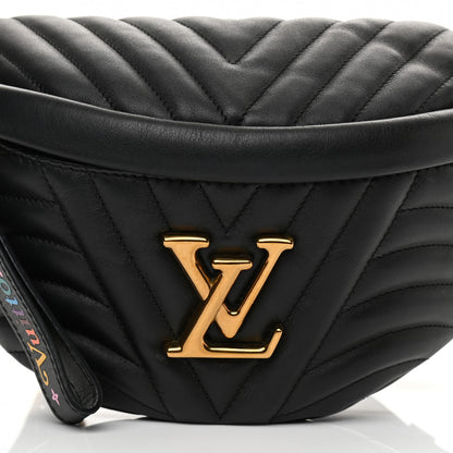 Louis Vuitton Calfskin Quilted New Wave Bumbag Black 7 of 9