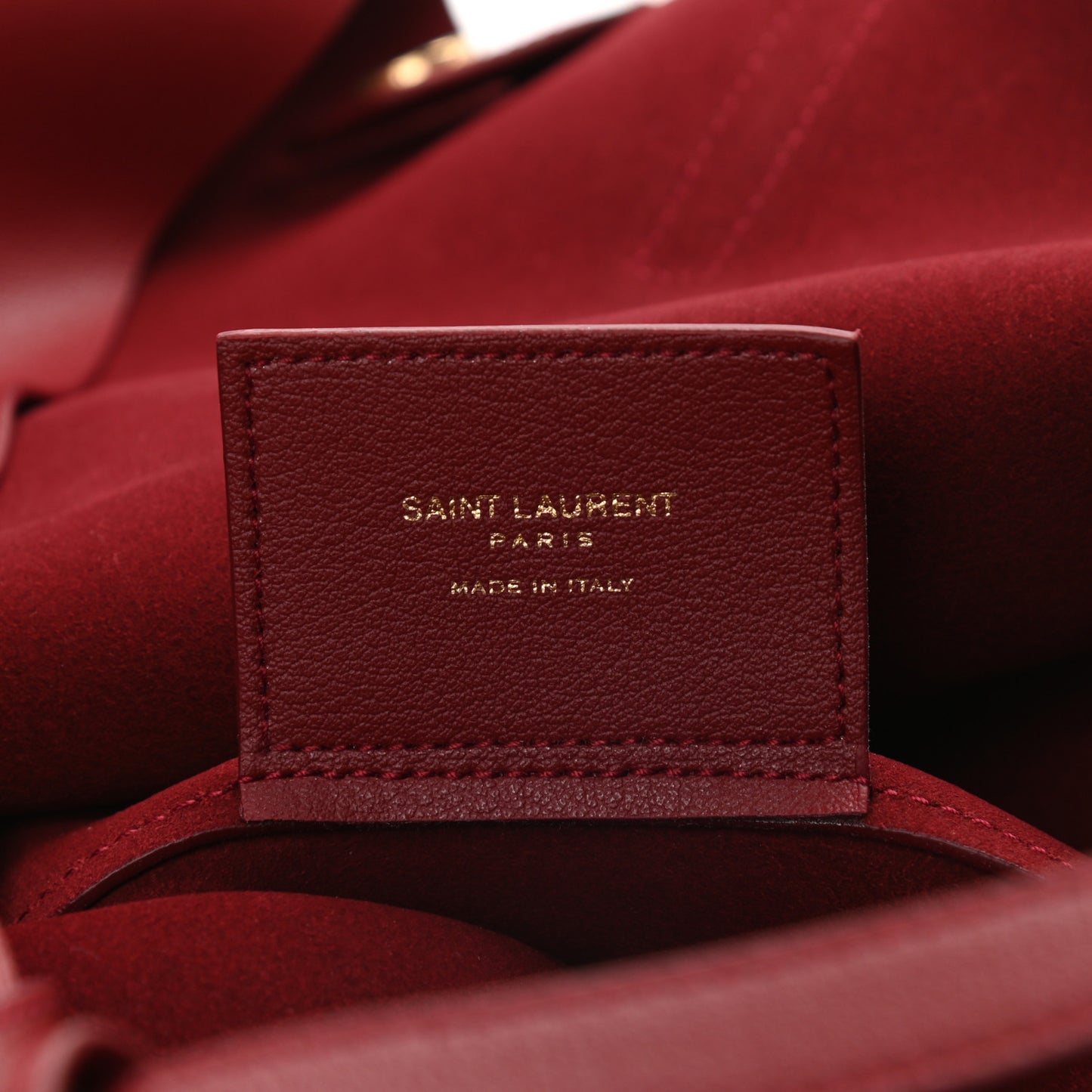 Calfskin Large Shopping Tote Opyum Red