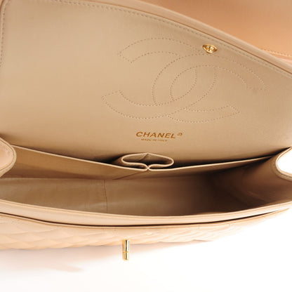 Chanel Lambskin Quilted Jumbo Double Flap Beige 5 of 7