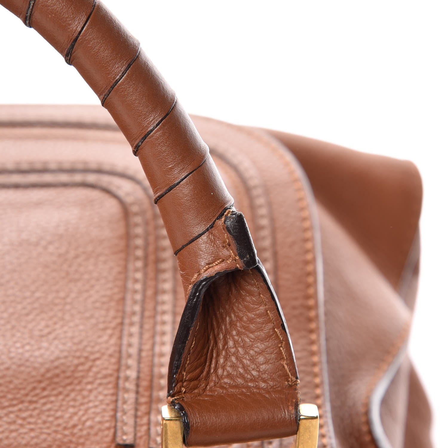 Chloe Calfskin Large Marcie Satchel Tan 14 of 17