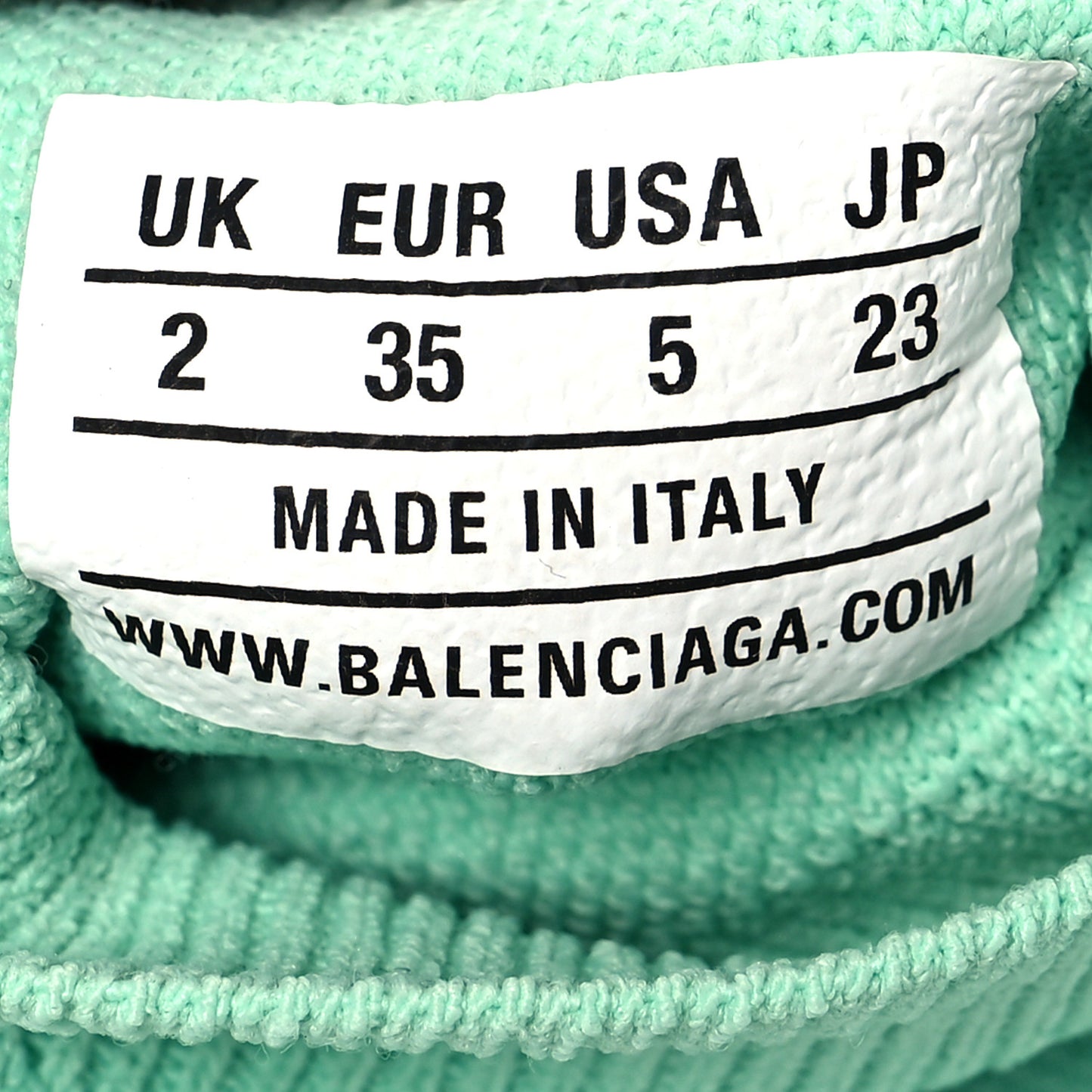 Technical 3D Recycled Knit Womens Speed 2.0 Transparent Sole Sneakers 35 Mint