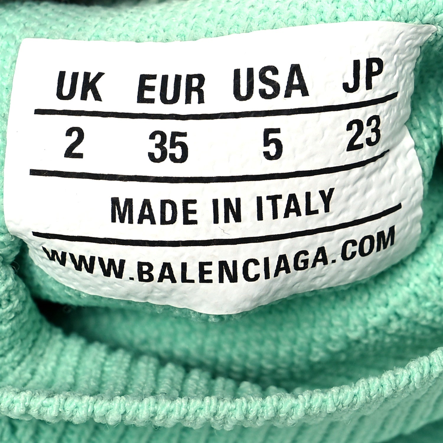 Balenciaga Technical 3D Recycled Knit Womens Speed 2.0 Transparent Sole Sneakers 35 Mint 7 of 9