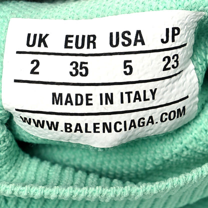 Balenciaga Technical 3D Recycled Knit Womens Speed 2.0 Transparent Sole Sneakers 35 Mint 7 of 9