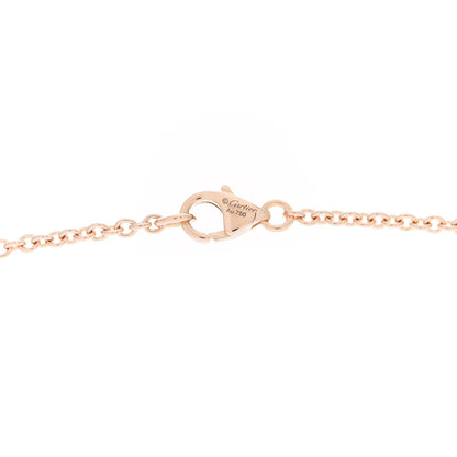 Cartier 18K Pink Gold Interlocking LOVE Necklace 4 of 6
