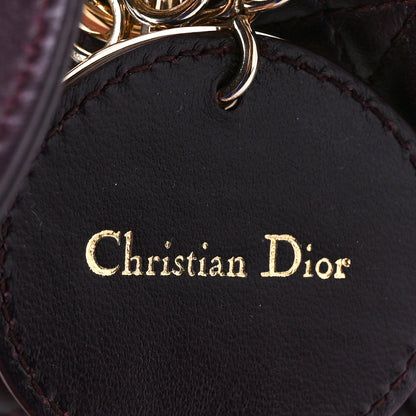 Christian Dior Lambskin Cannage Small Lucky Badges My Lady Dior Plum 8 of 12