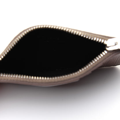 Saint Laurent Grained Calfskin 5 Fragments Zip Pouch Card Holder Taupe 5 of 11