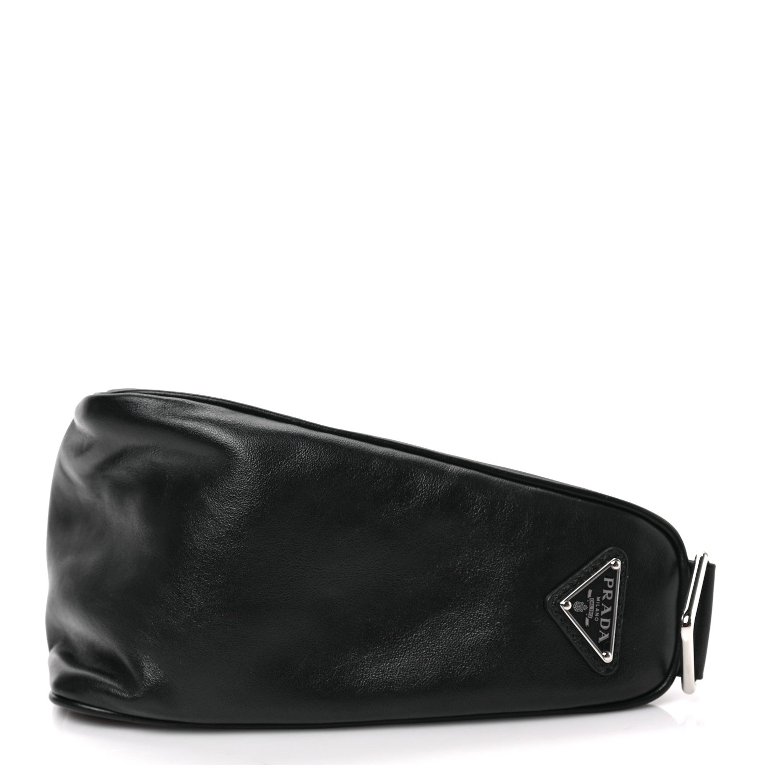 Prada Grace Lux Triangle Shoulder Bag Black 7 of 7