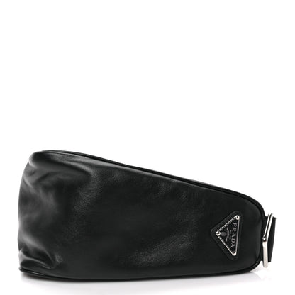 Prada Grace Lux Triangle Shoulder Bag Black 7 of 7