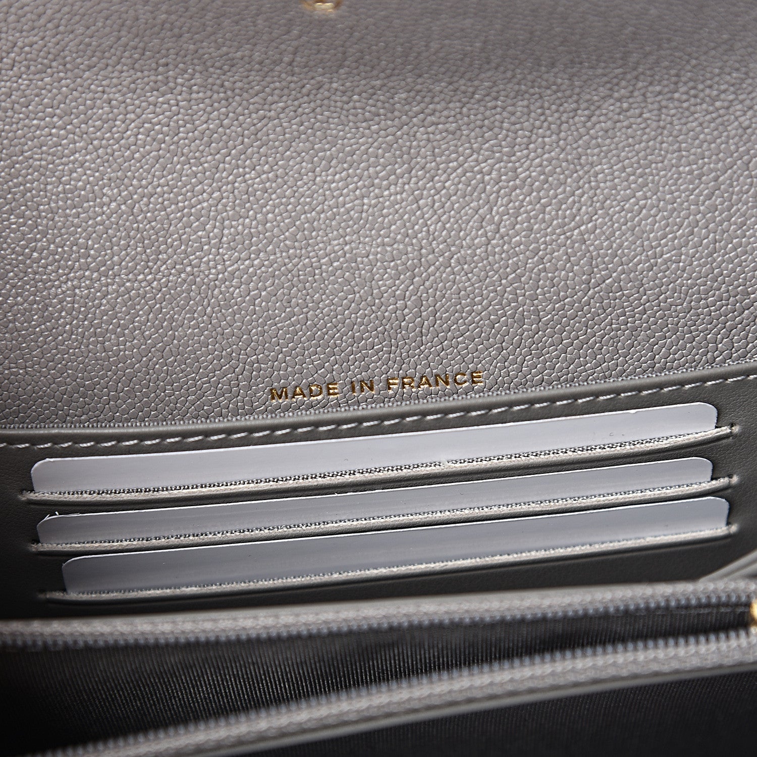 Chanel Caviar Quilted Medium Boy Flap Wallet Grey 6 of 8