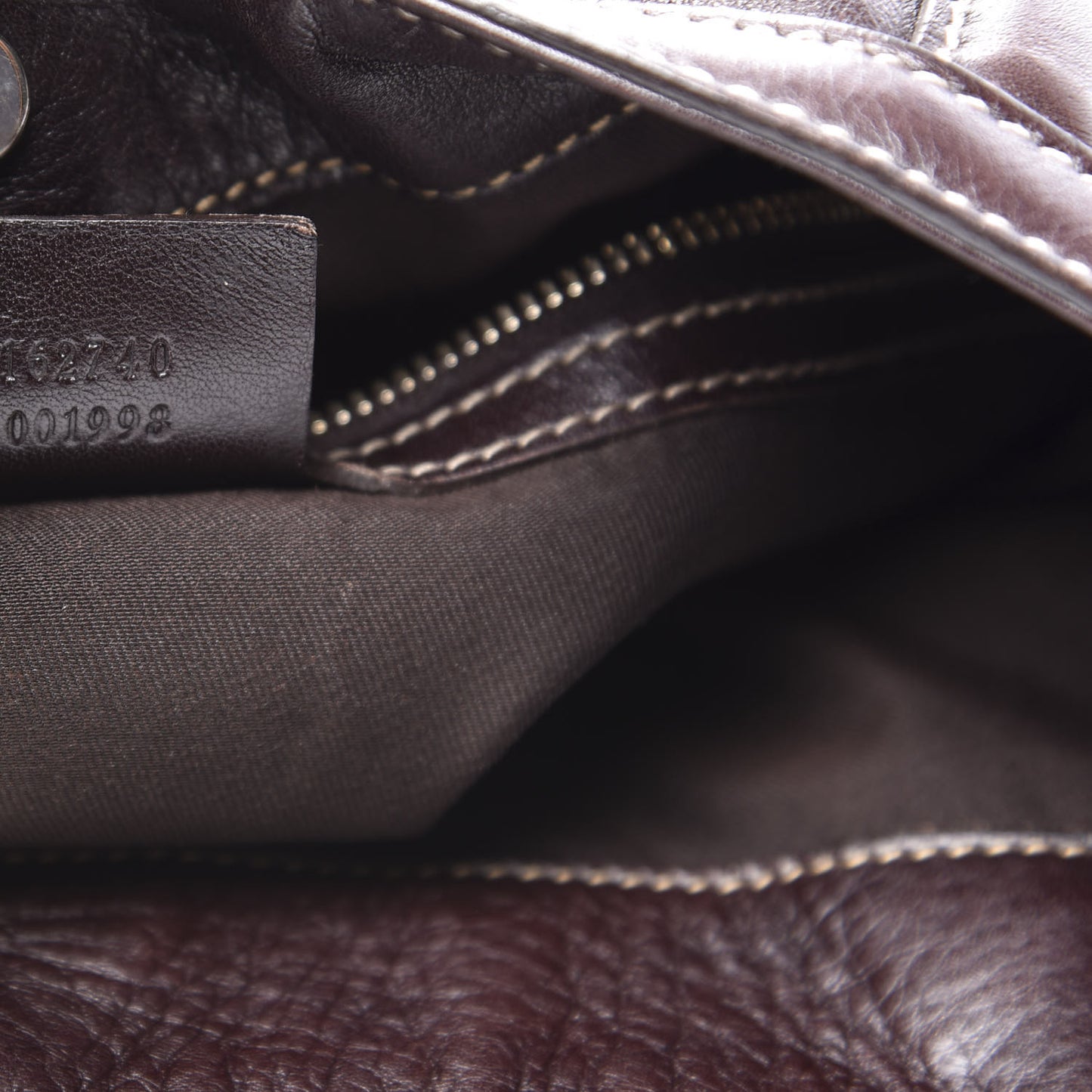 Calfskin Medium Britt Hobo Dark Brown
