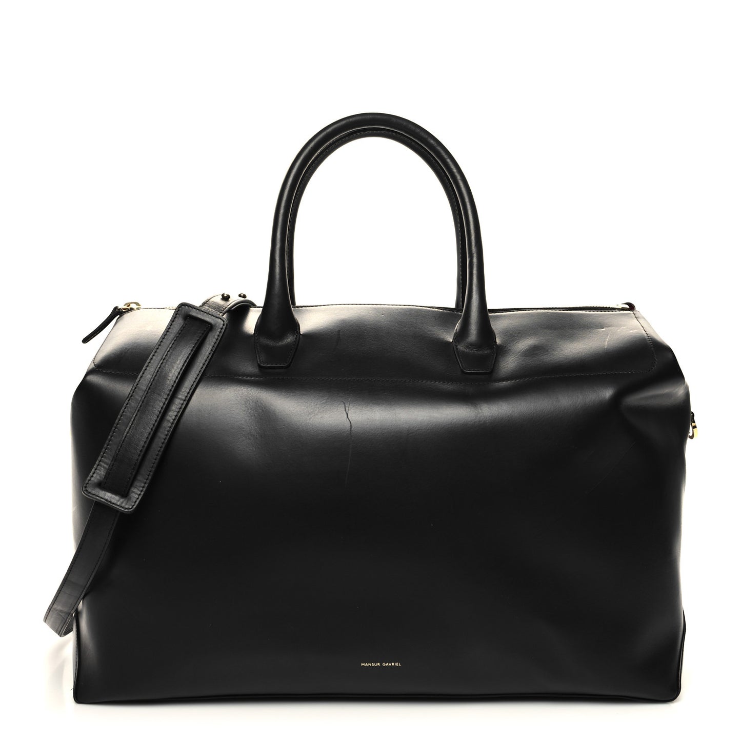 Calfskin Holdall Duffle Bag Black