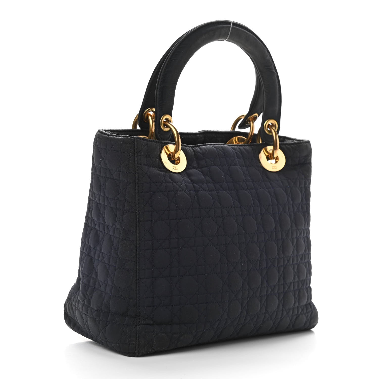 Christian Dior Nylon Cannage Medium Lady Dior Black 3 of 11