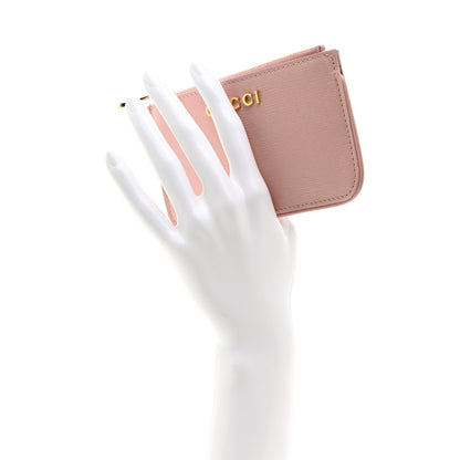 Gucci Calfskin Script Key Case Light Pink 2 of 8