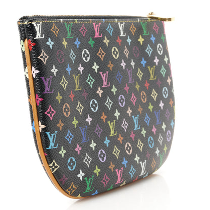 Louis Vuitton Monogram Multicolor Pochette Plate GM Black 3 of 8