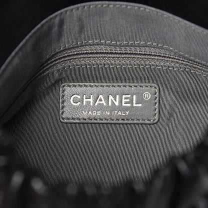 Chanel Caviar Quilted Medium Elastic Flap Black 6 of 9