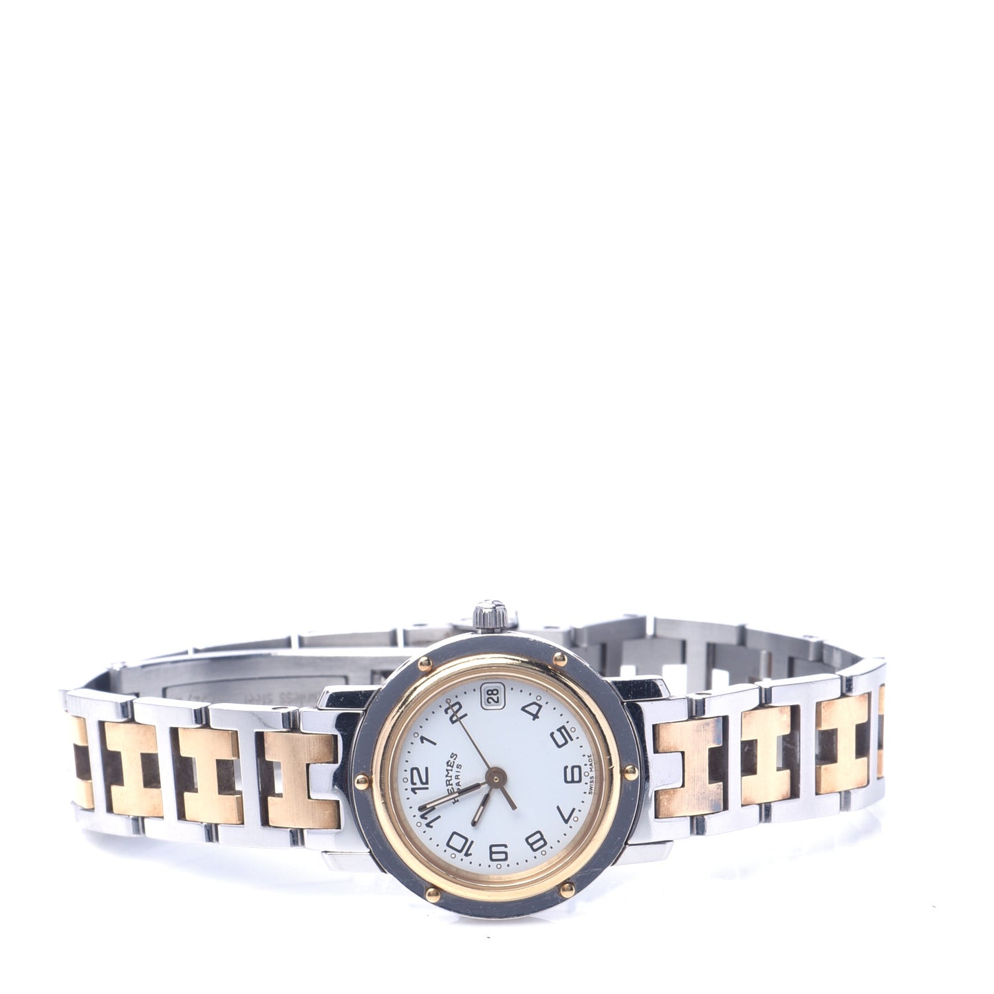 Stainless Steel 24mm Clipper Quartz Watch Gold
