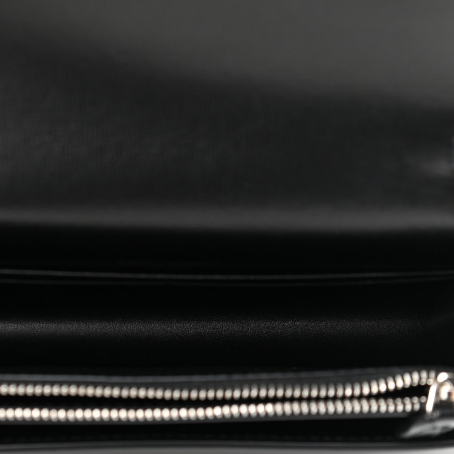 Calfskin Monogram Sunset Chain Wallet Black