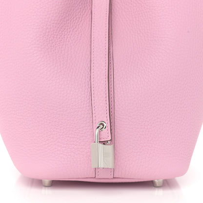 Hermes Taurillon Clemence Picotin Lock 18 PM Mauve Sylvestre 8 of 11