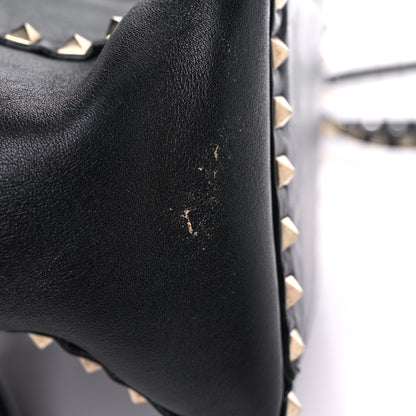 Valentino Garavani Vitello Rockstud Double Handle Tote Black 18 of 28