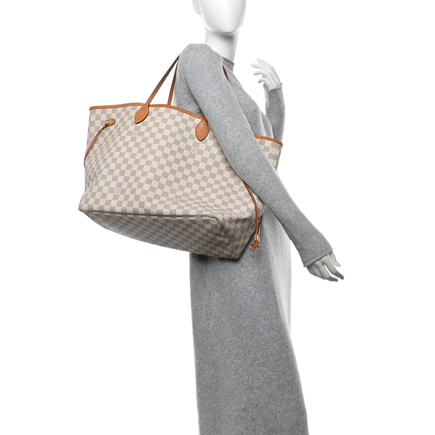 Damier Azur Neo Neverfull GM Rose Ballerine