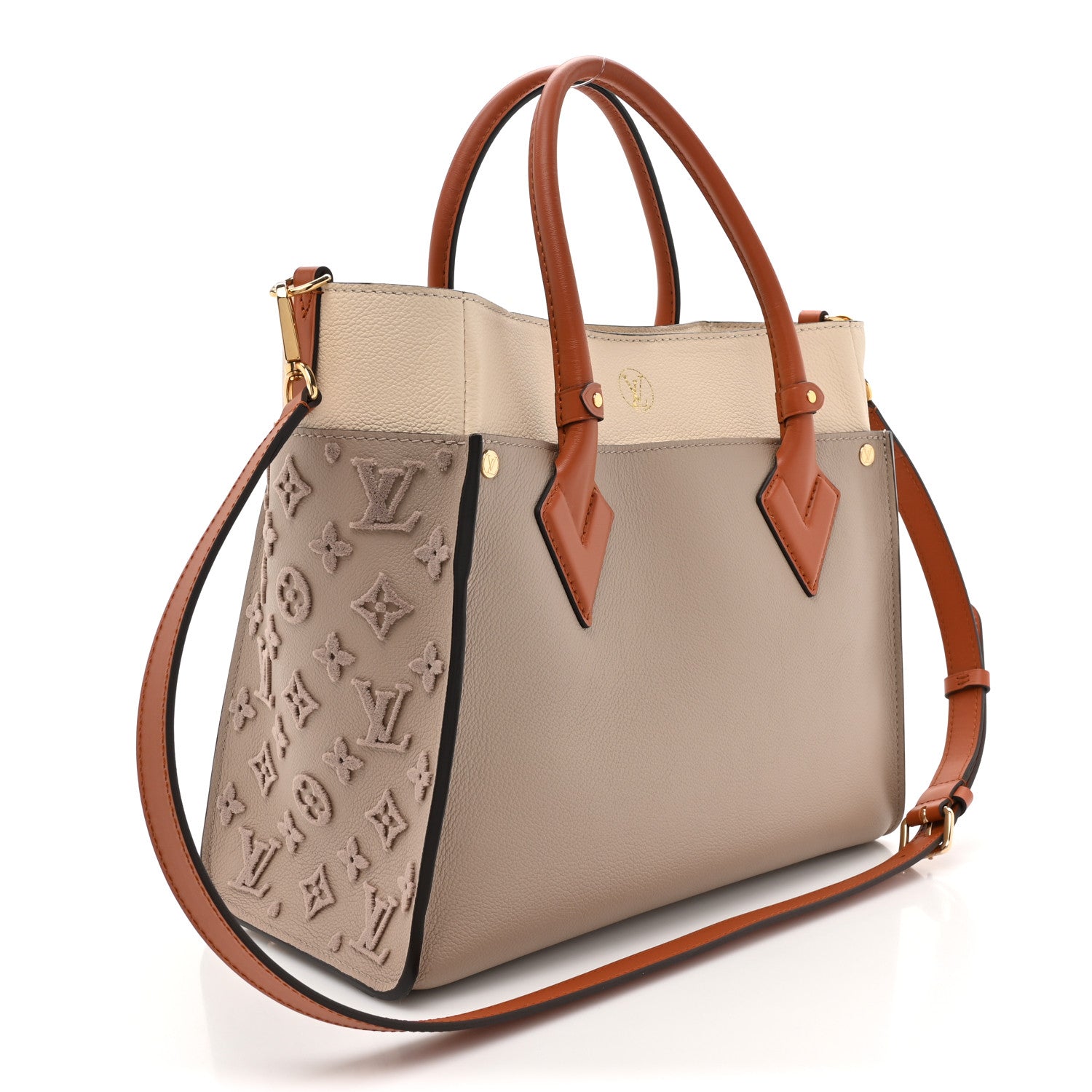 Louis Vuitton Calfskin Monogram Tufting On My Side Galet 2 of 9