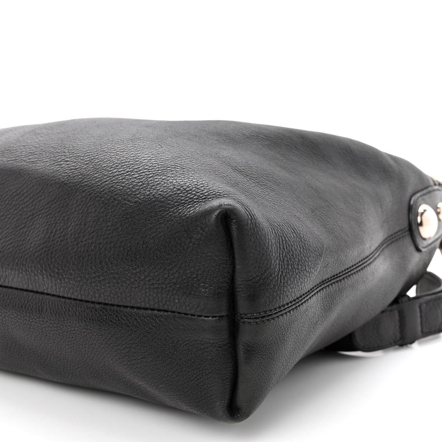 Calfskin Icon Bit Medium Hobo Black