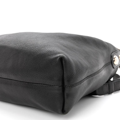 Gucci Calfskin Icon Bit Medium Hobo Black 9 of 12