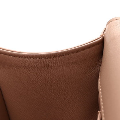 Valentino Garavani Calfskin Enamel Vlogo Loco Shoulder Bag Rose Cannelle 11 of 14
