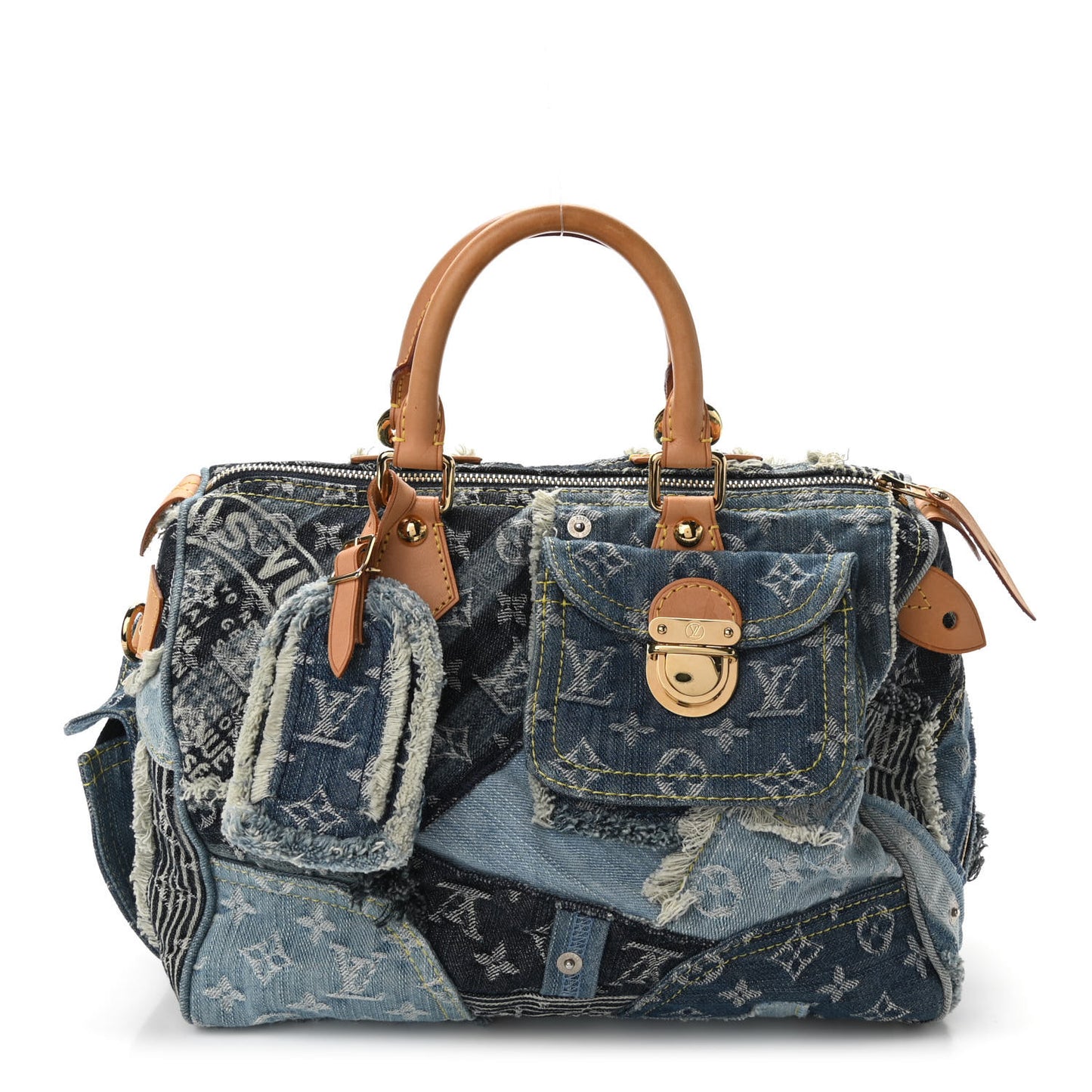 Denim Patchwork Speedy 30 Blue