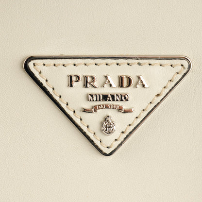 Prada City Calf Large Double Bag Talco 14 of 17