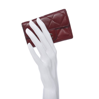 Chanel Lambskin Quilted 6 Key Holder Red 2 of 12