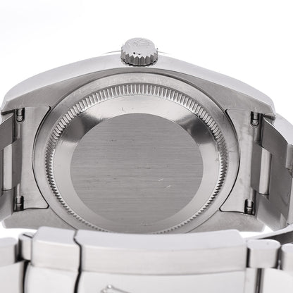Rolex Stainless Steel 18K White Gold 36mm Oyster Perpetual Datejust Watch Black Roman 116234 5 of 8