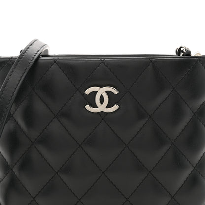 Chanel Lambskin Quilted Crossbody Bag Black 8 of 11