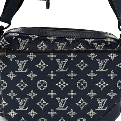 Louis Vuitton Monogram Shadow G65 Trio Messenger Navy 7 of 11