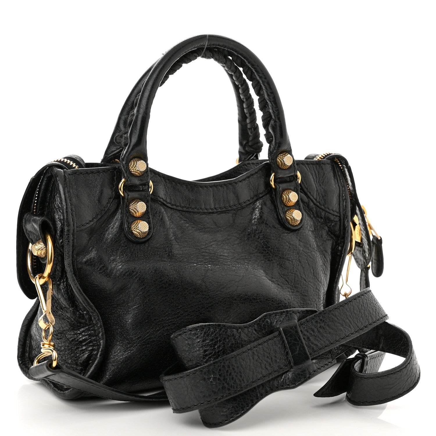 Balenciaga Agneau Giant 12 Gold Hardware Mini City Black 3 of 10