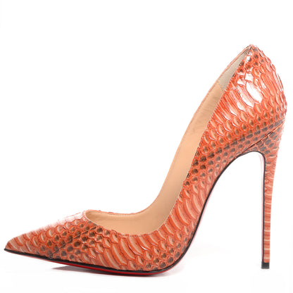 Christian Louboutin Watersnake So Kate 120 Pumps 36.5 Papaya 1 of 8