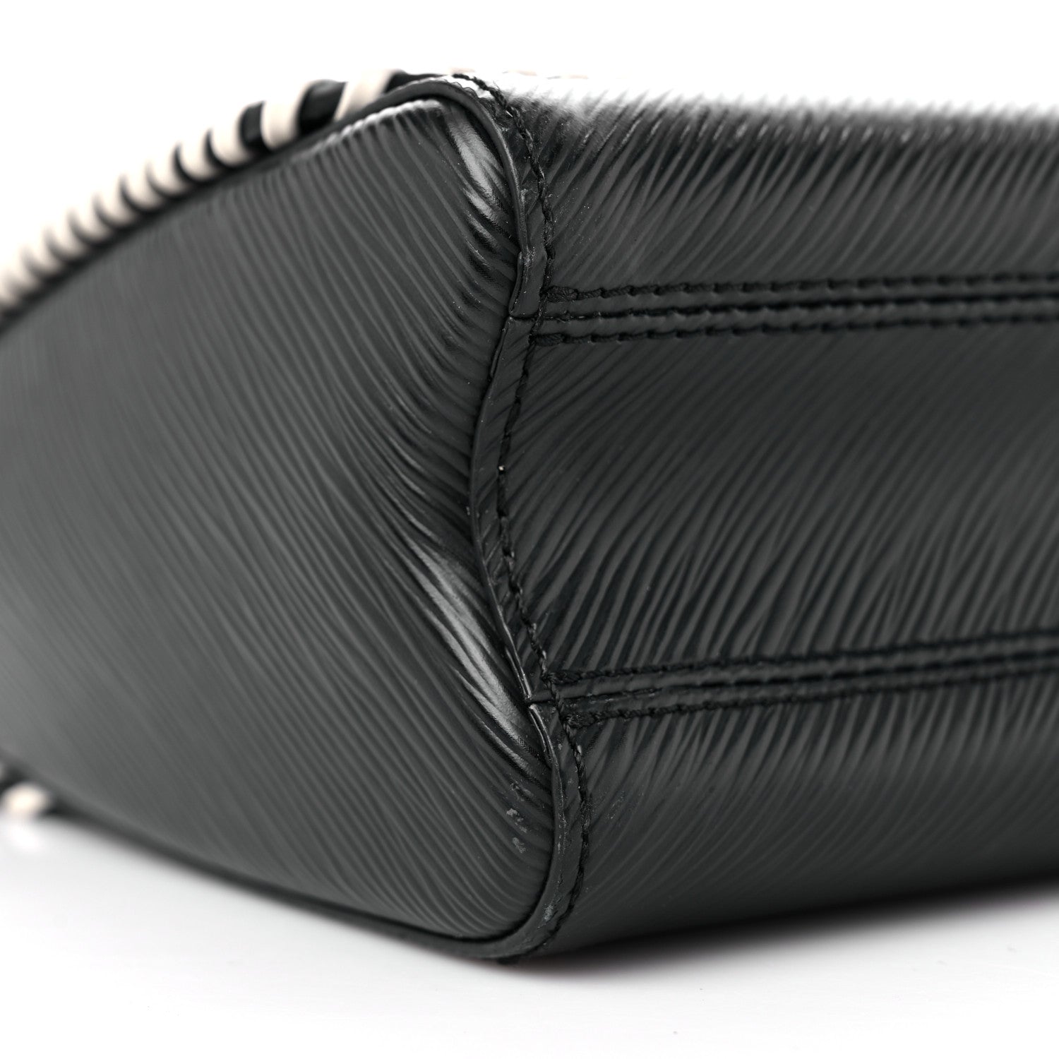 Louis Vuitton Epi Embroidered Twist Shoulder Bag MM Black 8 of 13