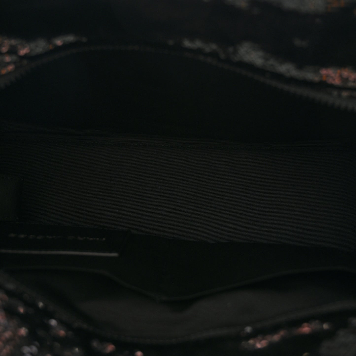 Sequin Medium The Tote Bag Black