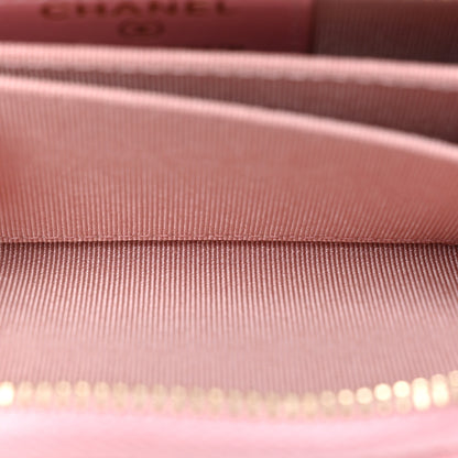 Chanel Iridescent Caviar Quilted Zip Coin Purse Pink 5 of 11