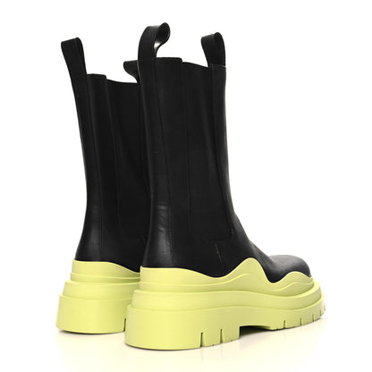 Bottega Veneta Calfskin The Tire Chelsea Boots 40.5 Black Seagrass 5 of 8